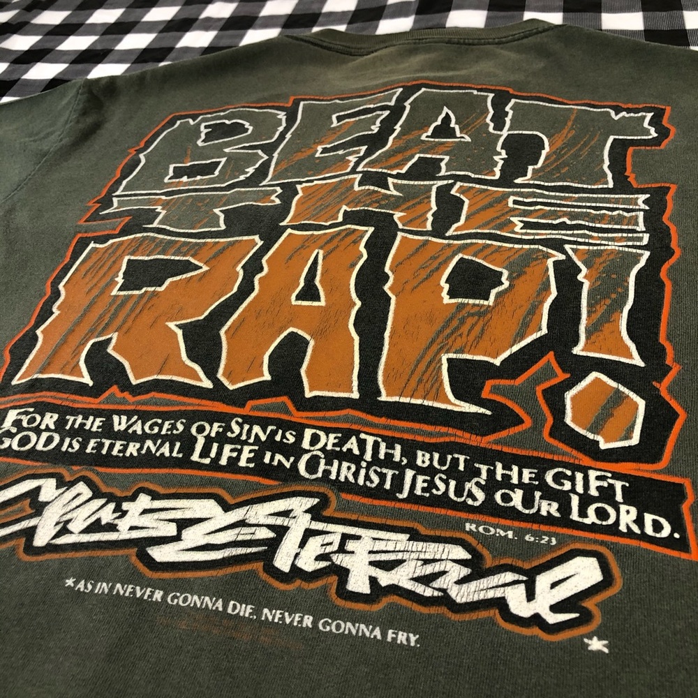 Jesus Christ Club Eternal Beat The Rap Vintage 90s - Gem